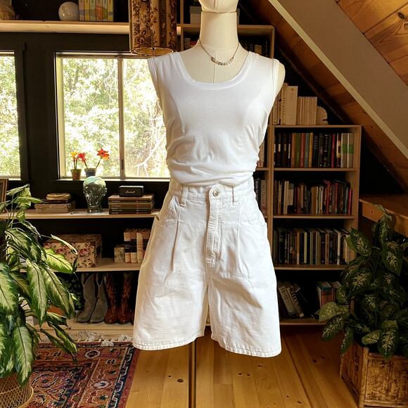 anchor blue Pants - 90s Denim Shorts